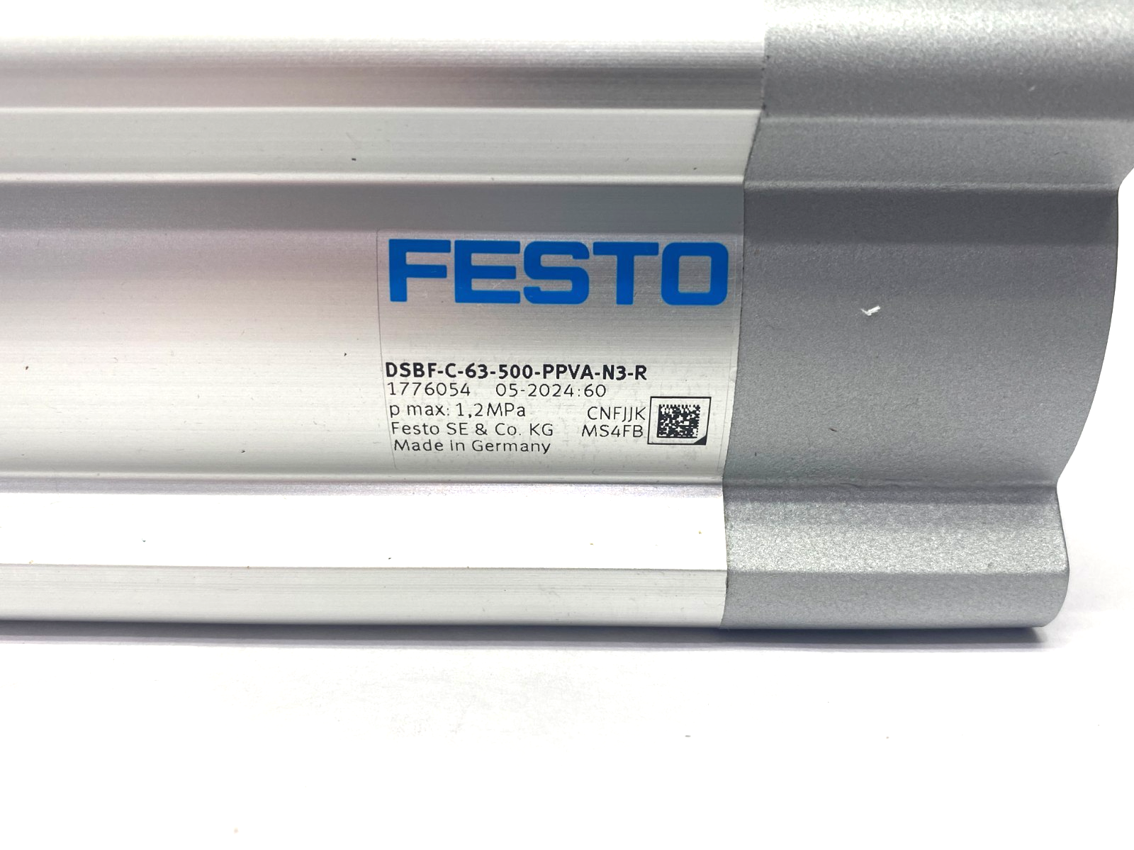 Festo DSBF-C-63-500-PPVA-N3-R Double Acting ISO Cylinder 1776054 - Maverick Industrial Sales
