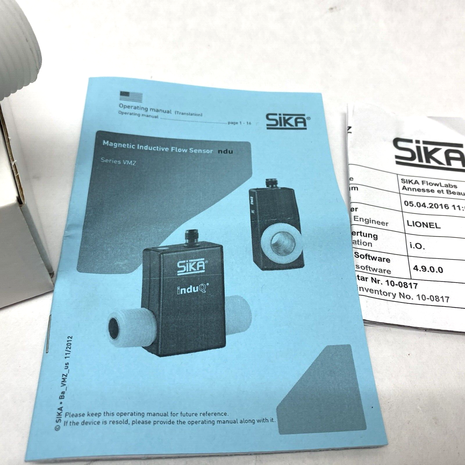 SiKA VMZ20DS1PEG24EX0 induQ Magnetic Inductive Flow Sensor 1" NPT 1.3-26.4 GPM - Maverick Industrial Sales