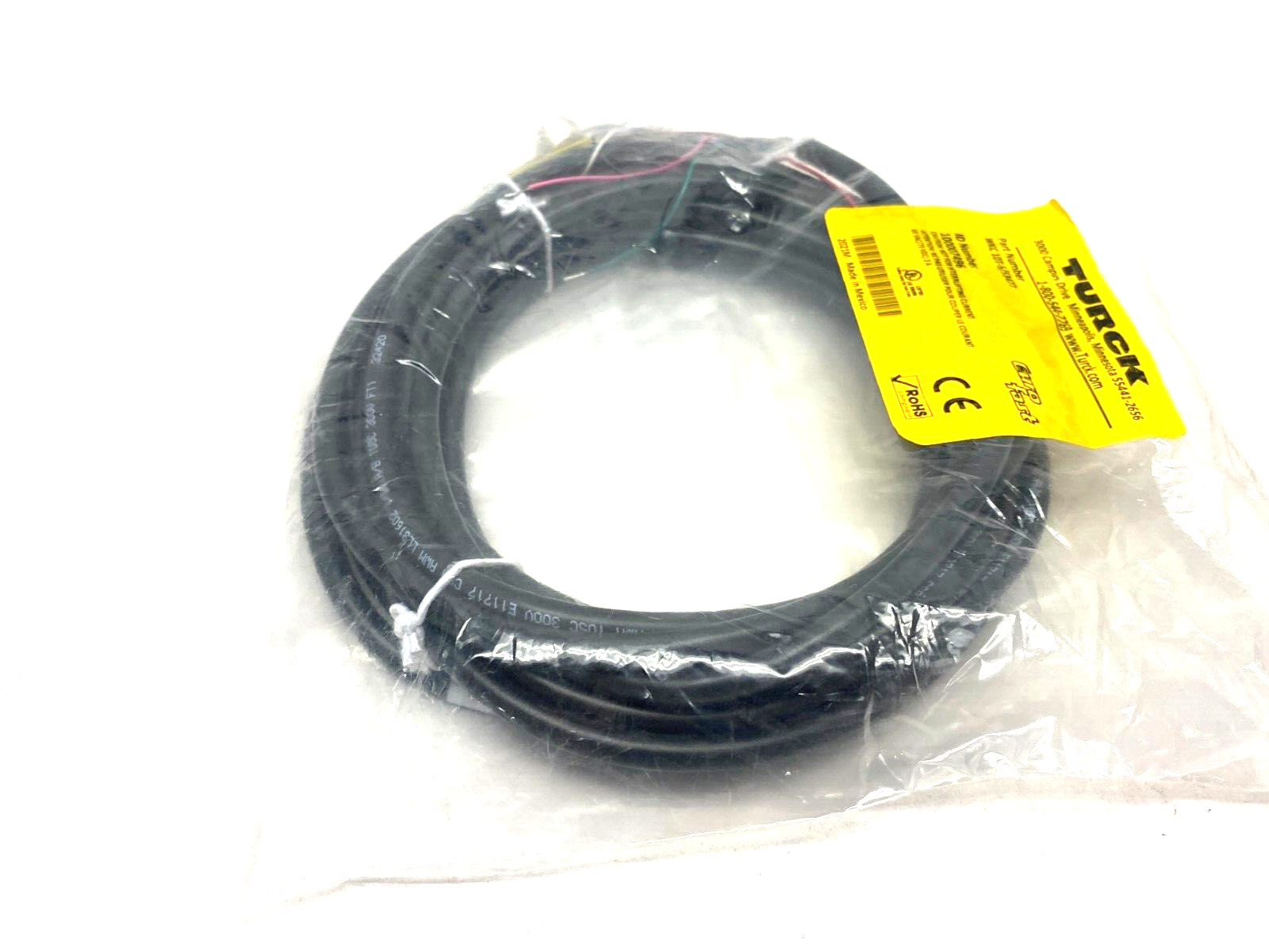 Turck WKC 10T-5/S3477 Eurofast Right Angle Single Ended Cordset, 100007496 - Maverick Industrial Sales