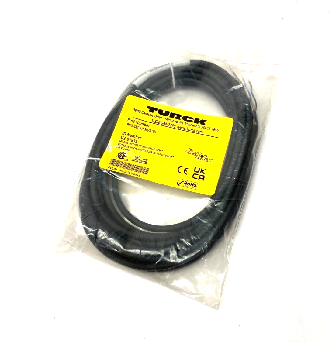 Turck PKG 4M-5/S90/S101 Flexlife Single Ended Cordset U2-01931 - Maverick Industrial Sales
