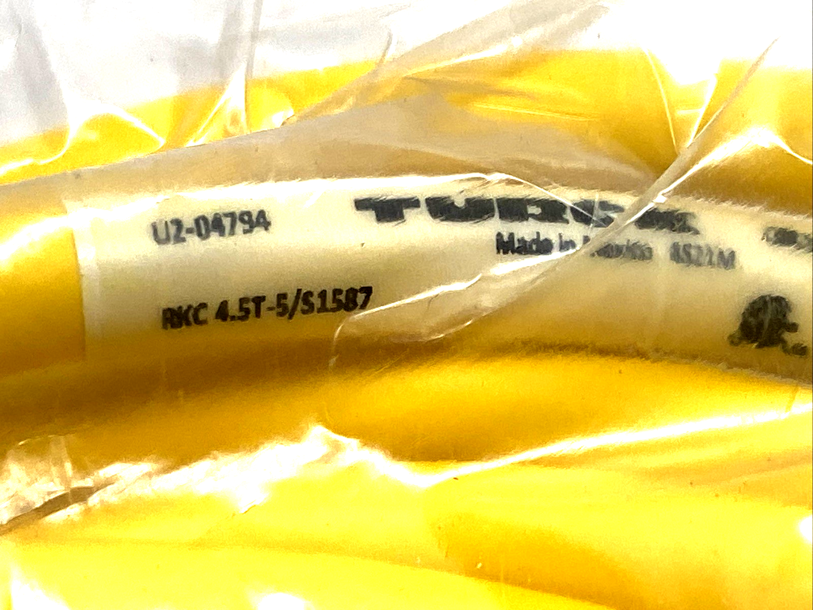 Turck RKC 4.5T-5/S1587 Actuator & Sensor Cable M12 Female 5-Pin 5m U2-04794 - Maverick Industrial Sales