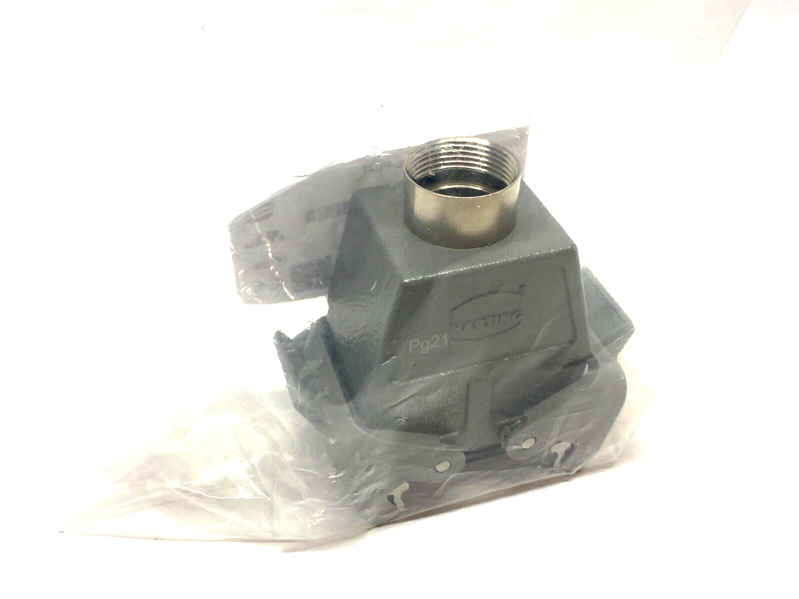 Harting 09300100732 Heavy Duty Hood Coupler Han 10B-HCC-DL-Pg21 - Maverick Industrial Sales