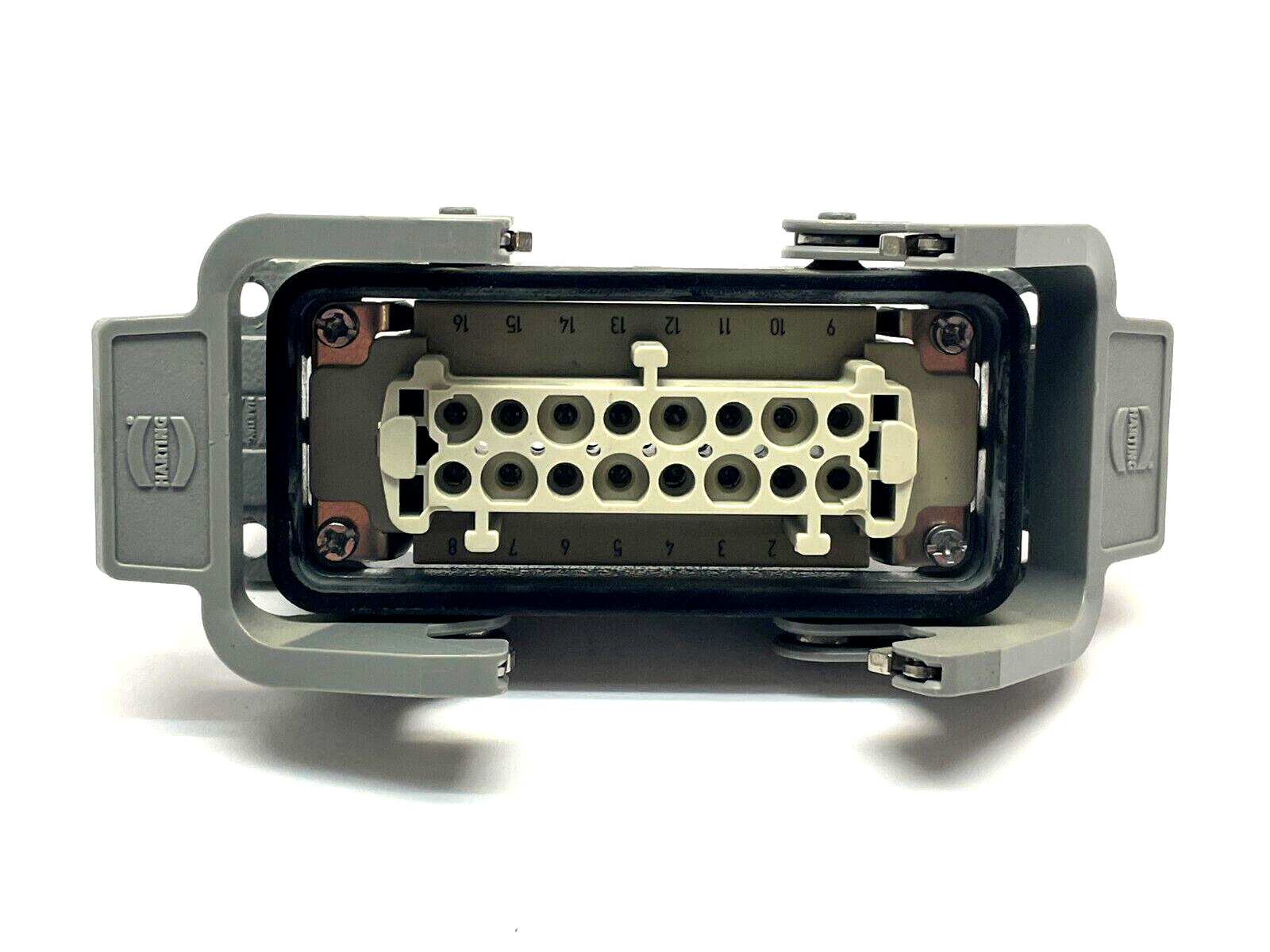 Harting Han E 16 Industrial Connector Female w/ Housing 09 33 016 2701 - Maverick Industrial Sales