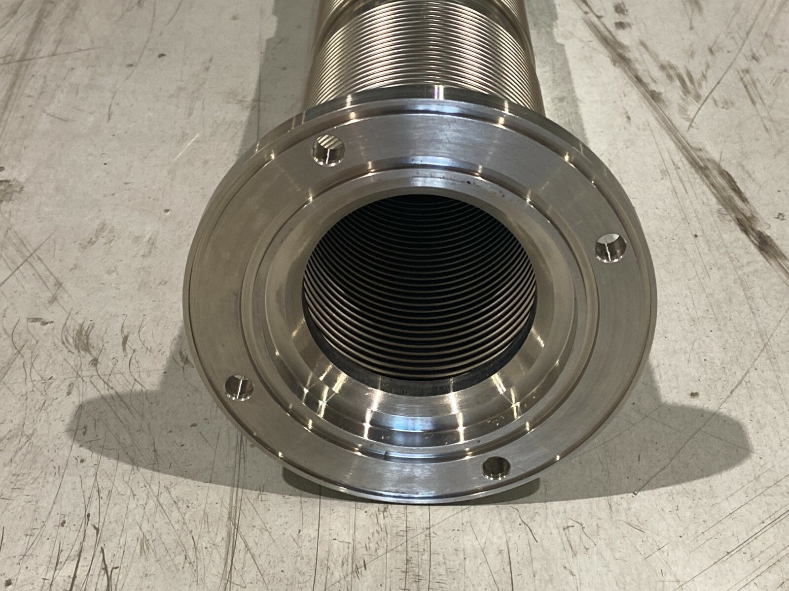 Senior Flexible Bellows Stainless Steel 3" ID x 6" OD Flange 41-1/2" OAL - Maverick Industrial Sales