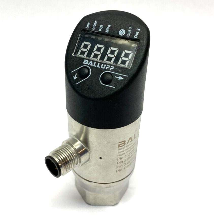 Balluff BSP00Z3 Digital Display Pressure Sensor BSP V010-GV009-P00S2B-S4 - Maverick Industrial Sales