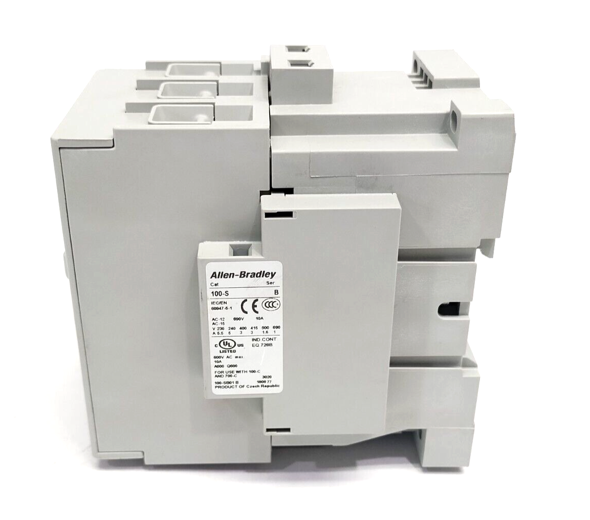100-C60DJ01 | Allen Bradley Ser B 60A IEC Contactor 24VDC Integrated Diode 1NC 0NO - New – Open Box - Maverick Industrial Sales