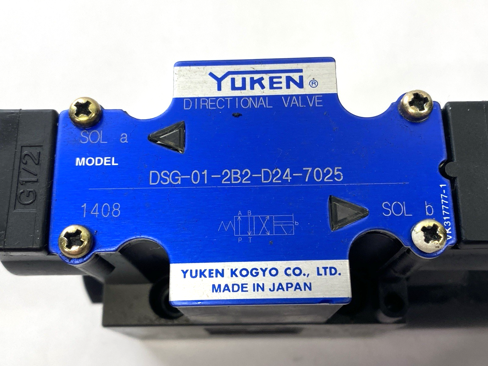 DSG-01-2B2-D24-7025 | Yuken Solenoid Directional Valve 2-Position - New – Open box - Maverick Industrial Sales
