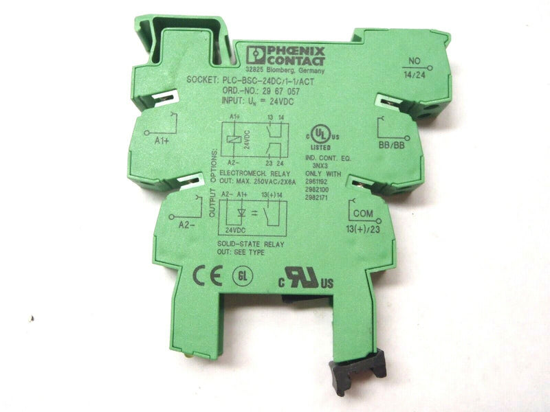 Phoenix Contact PLC-BSC-24DC/1-1/ACT Contact Block - Maverick Industrial Sales