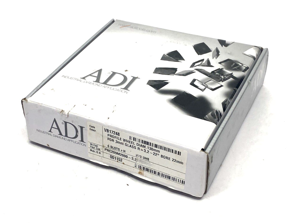 ADI VB17248 Ultra High Speed Diamond Bevel Cutting Wheel PRC209M2000-3,2 - Maverick Industrial Sales