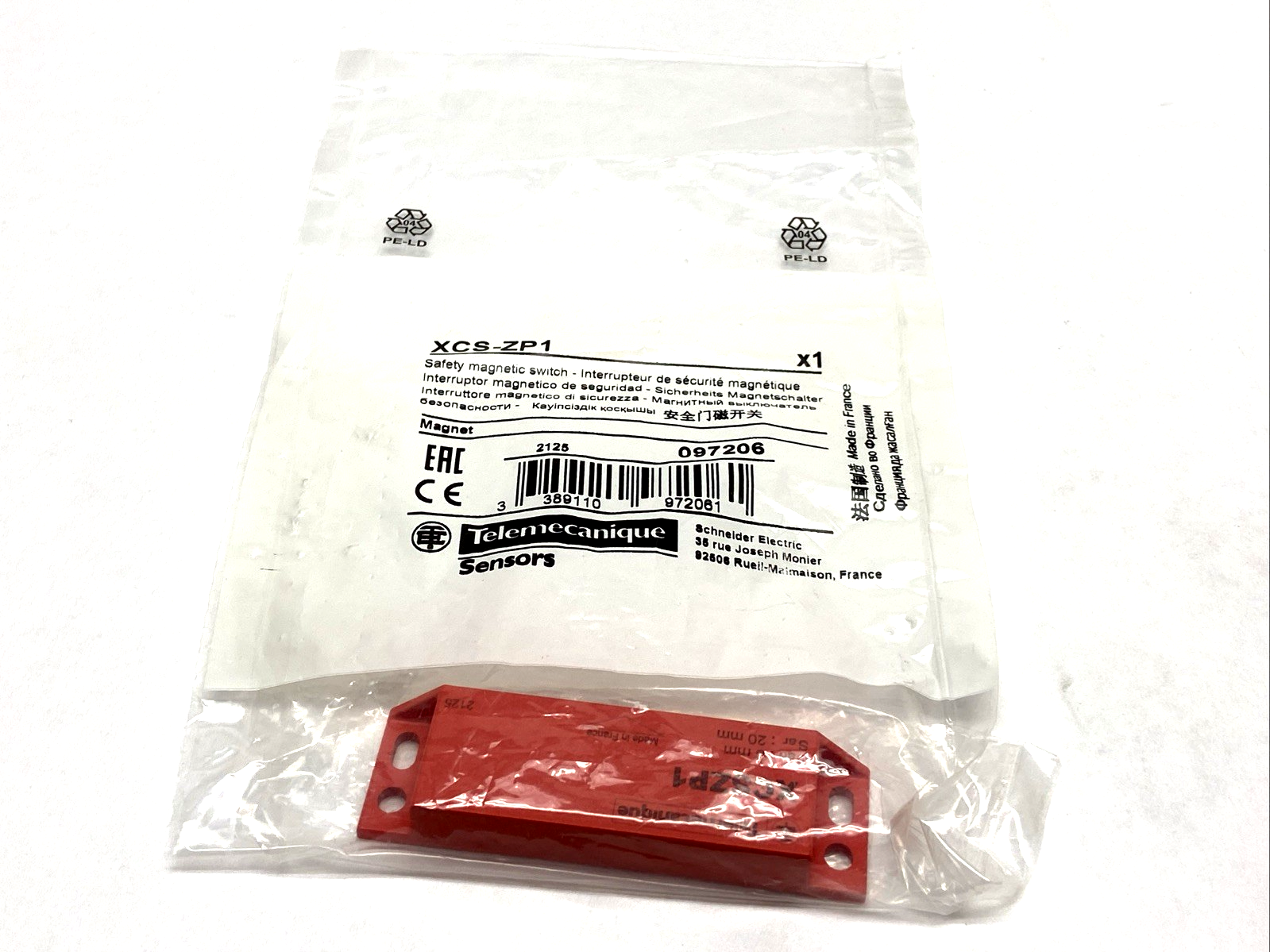 Telemecanique XCS-ZP1 Safety Interlock Switch Magnet Coded - Maverick Industrial Sales