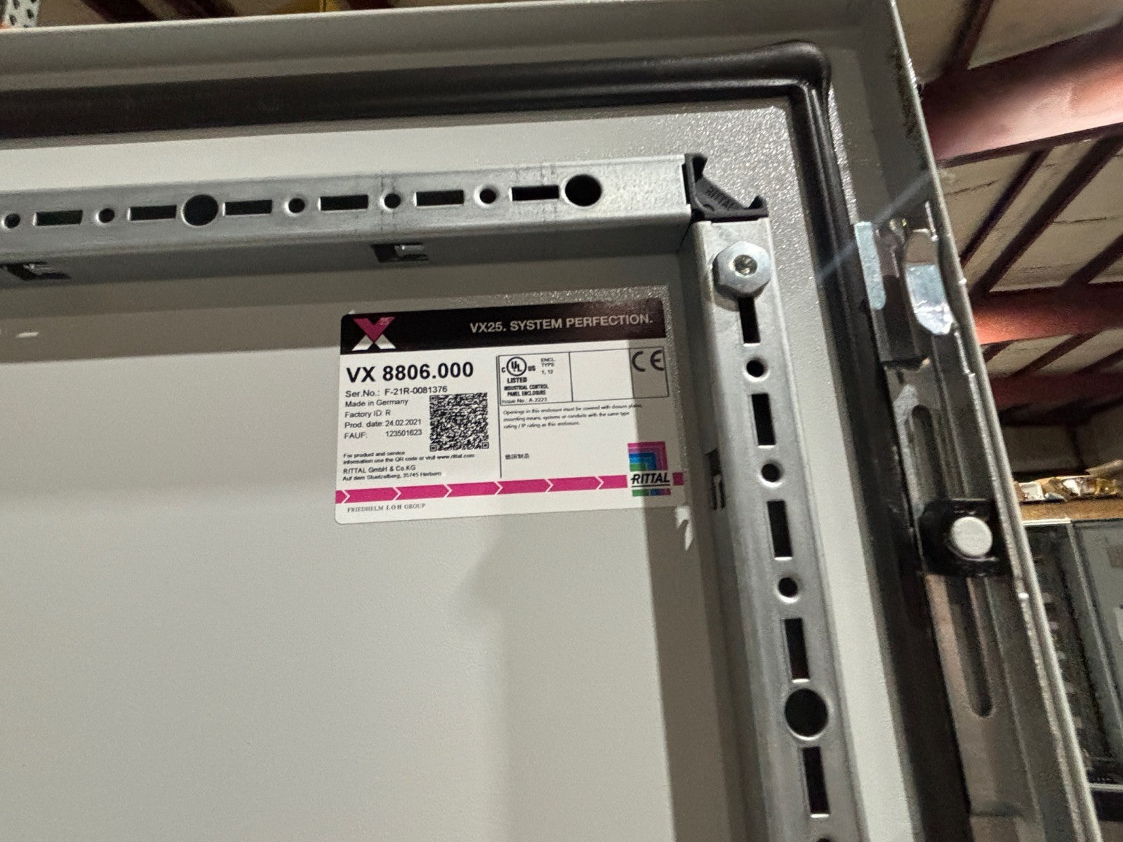 Rittal VX25 2 Bay Electrical Enclosure System (2) VX 8806.000, Cabinet - Maverick Industrial Sales