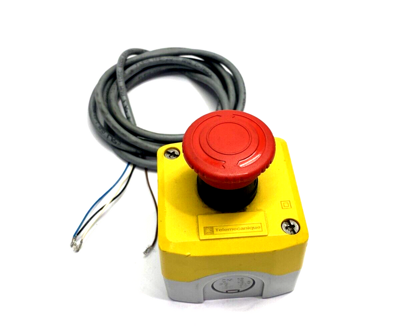 Telemecanique XALK174 Emergency Stop Control Station, 40mm Dia. Push Button 1NC - Maverick Industrial Sales