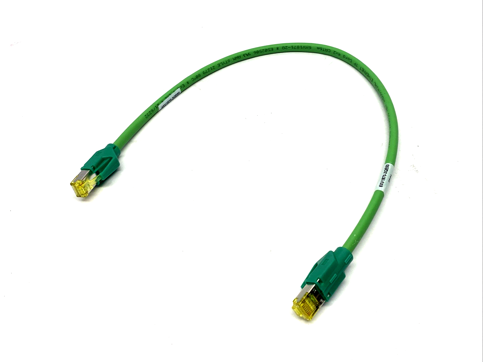 Siemens 6XV1870-3QE50 Industrial Ethernet TP Cable RJ45/RJ45, CAT 6A 0.5m Length - Maverick Industrial Sales
