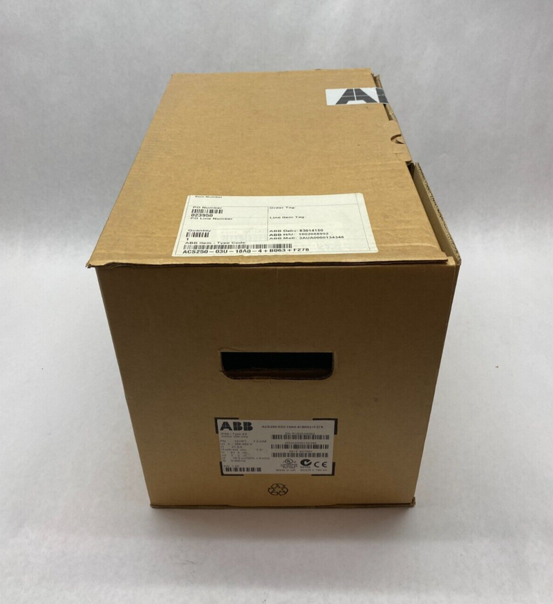 ABB ACS250-03U-18A0-4+B063+F278 Variable Frequency Micro Drive Type 4X IP66 - Maverick Industrial Sales