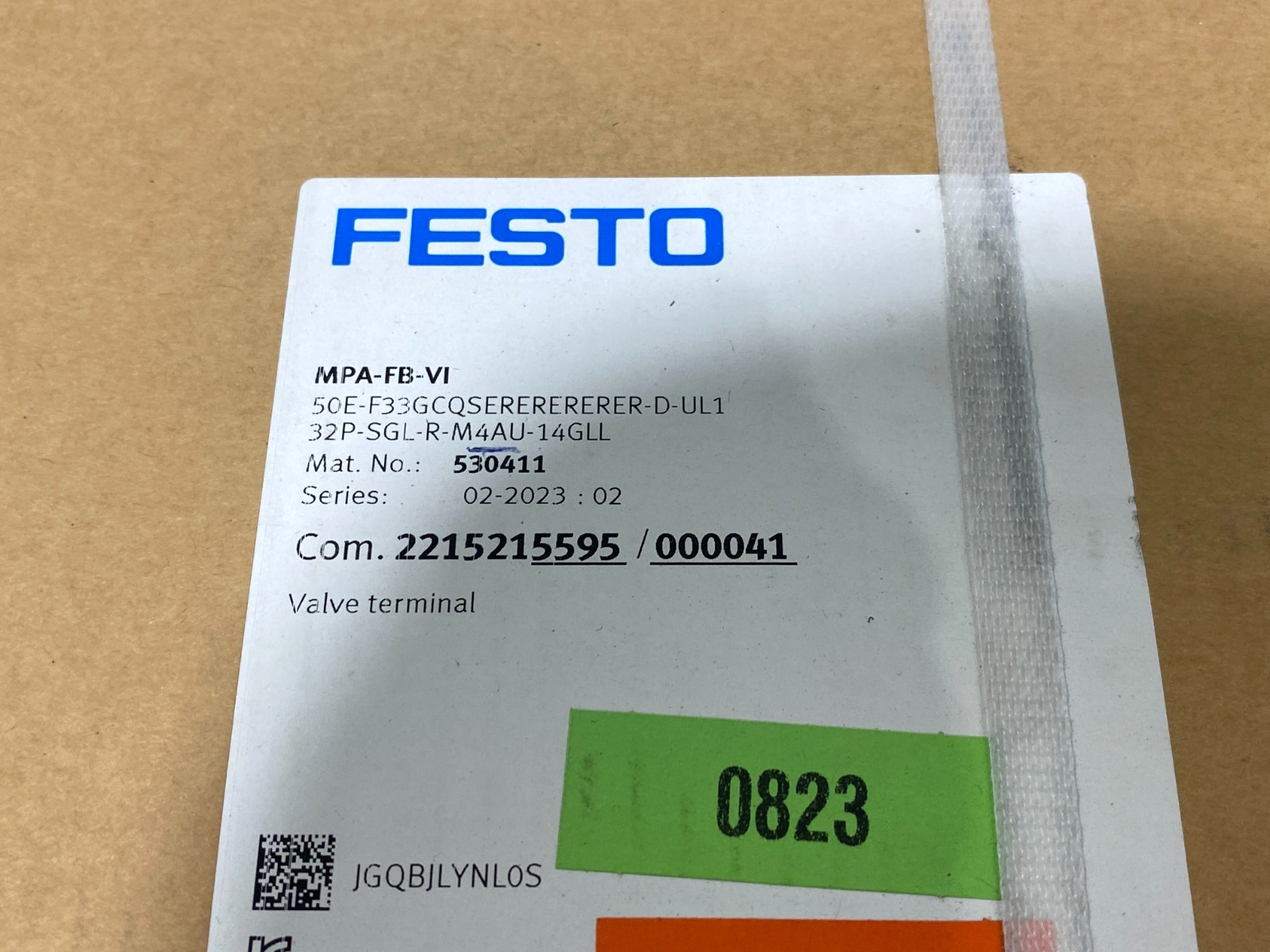 Festo MPA-FB-VI-... Configured Valved Terminal Manifold 530411 - Maverick Industrial Sales