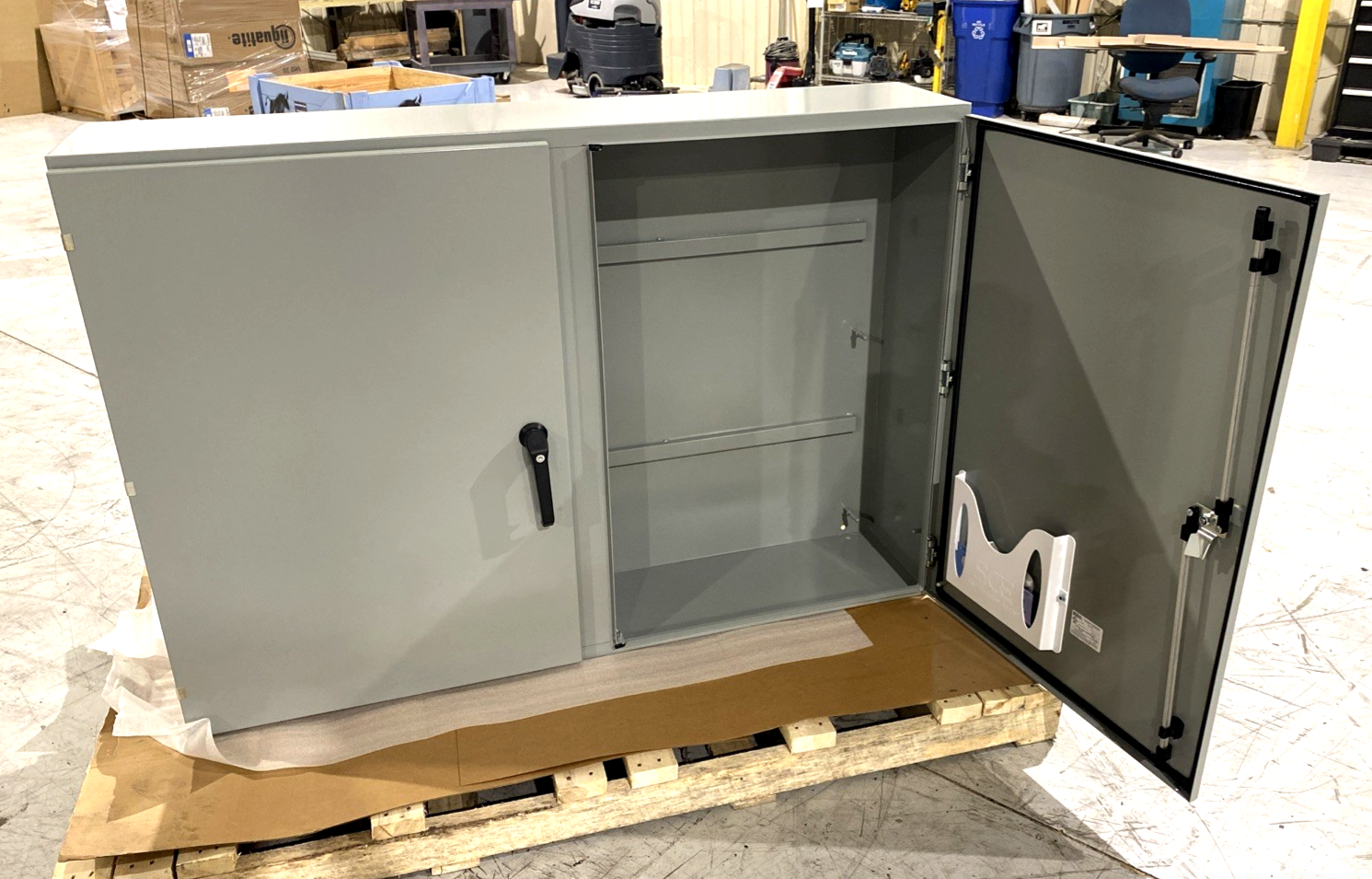Saginaw Control SCE-42EL6012WFALP 2-Door Enclosure 42" x 60" x 12" & Subpanel - Maverick Industrial Sales