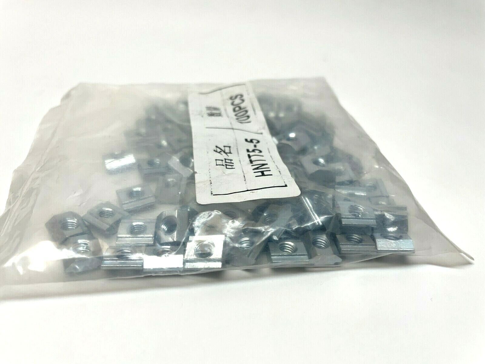 MiSUMi HNTT5-5 Pre-Assembly Insertion Short Nuts, M5, HFS5 Extrusion LOT OF 100 - Maverick Industrial Sales