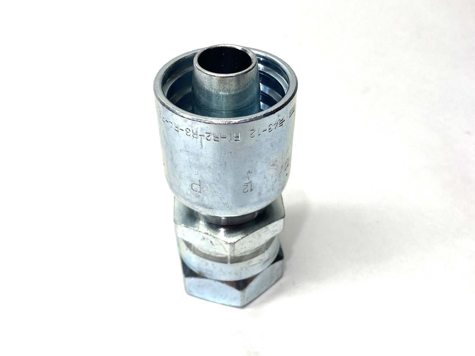 1FU43-12-12 | Parker Crimp Style Hydraulic Hose Fitting 3/4" Port 3/4" Hose I.D. - New – Open box - Maverick Industrial Sales