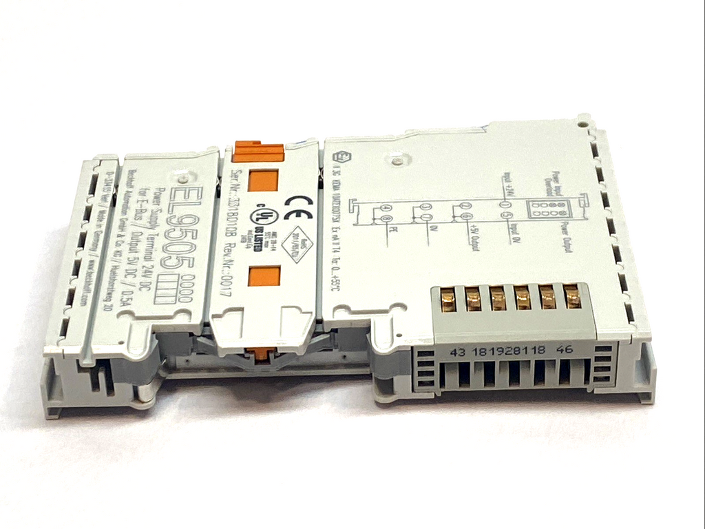 EL9505 | Beckhoff EtherCAT Power Supply Terminal 24VDC In 5VDC 0.5A DI