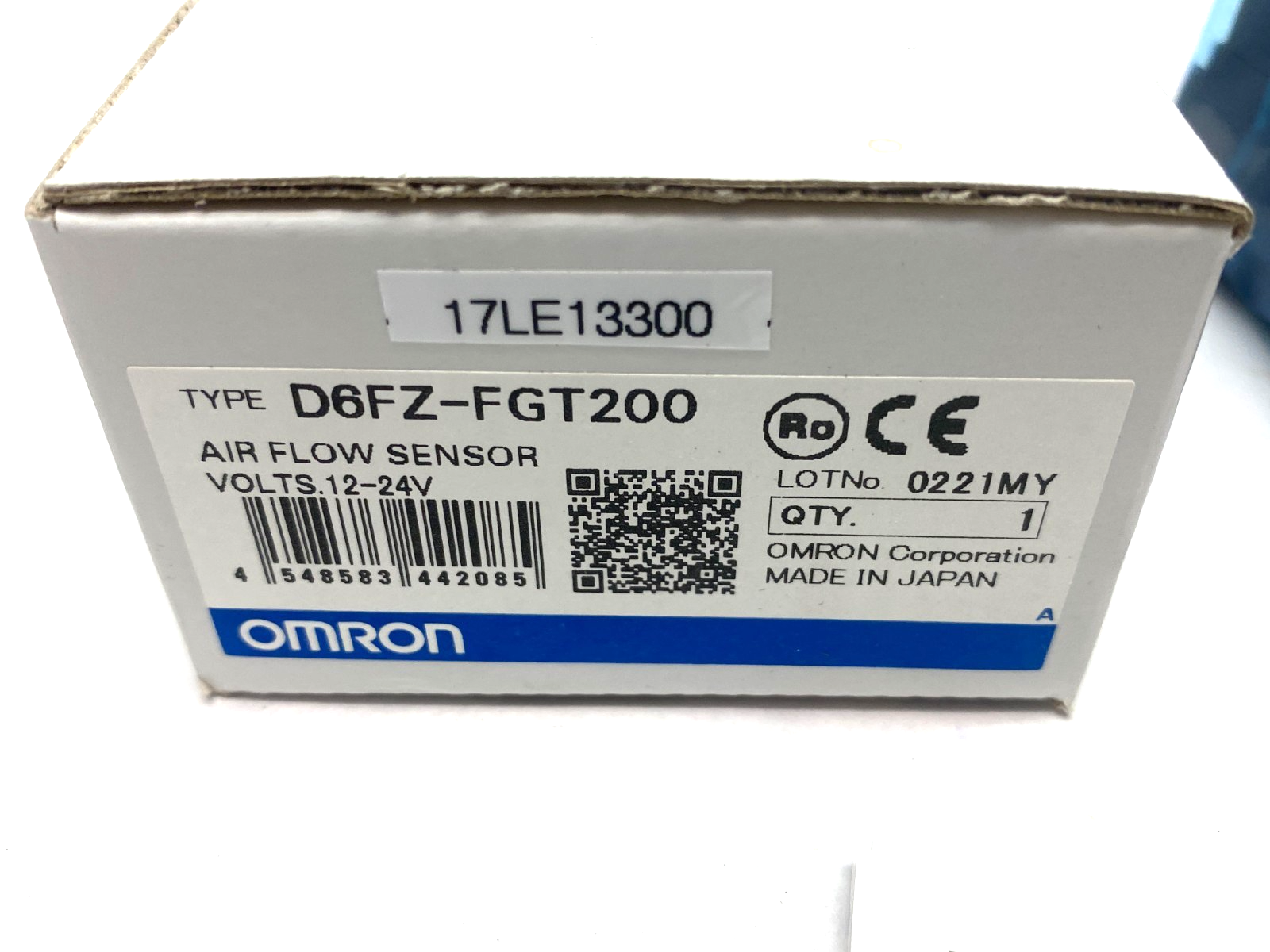 Omron D6FZ-FGT200 Air Flow Sensor, 11-Segment Digital Display, 12-24V - New - Maverick Industrial Sales