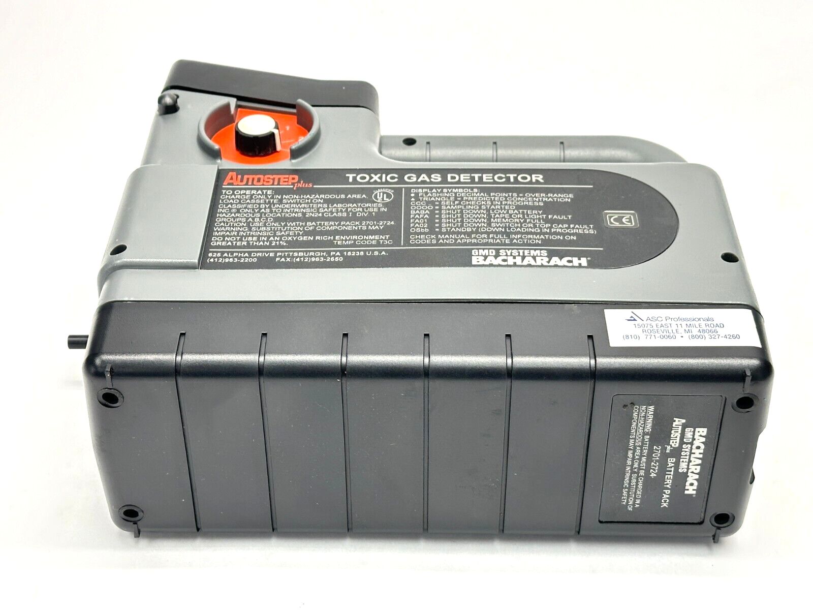 Bacharach GMD Systems Autostep Plus 2740-3511 / 2740-0011 Toxic Gas Detector - Maverick Industrial Sales