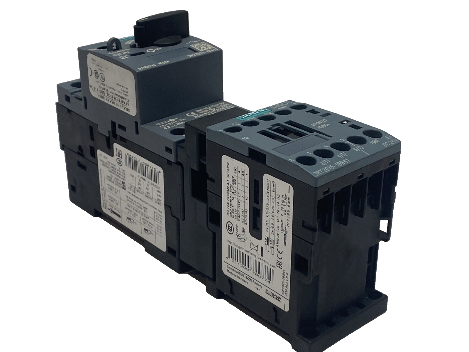 Siemens 3RA21101BA151BB4 Load Feeder DOL 24VDC 1.4-2A - Maverick Industrial Sales