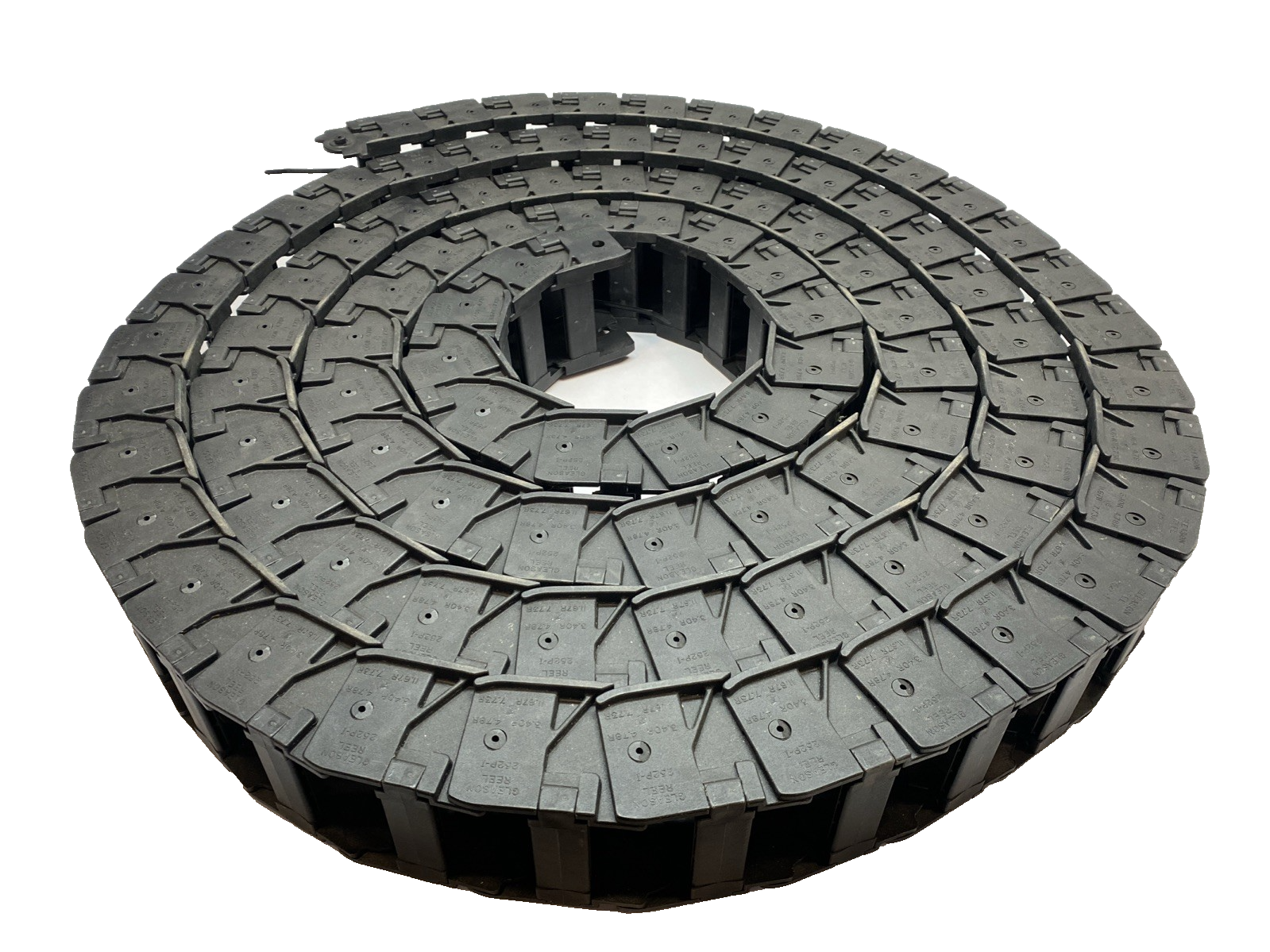 252P-I | Gleason Reel PowerTrak Cable Carrier Link Nylon 6 Flip-Top Track 95 LINKS - New – Open box - Maverick Industrial Sales