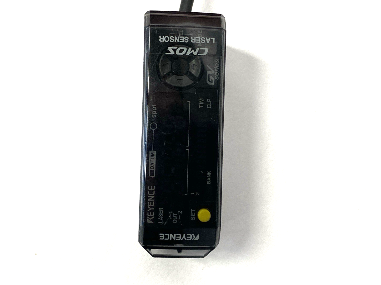 GV-21P | Keyence Digital CMOS Laser Sensor Amplifier Main Unit M12 4-Pin - Used - Maverick Industrial Sales