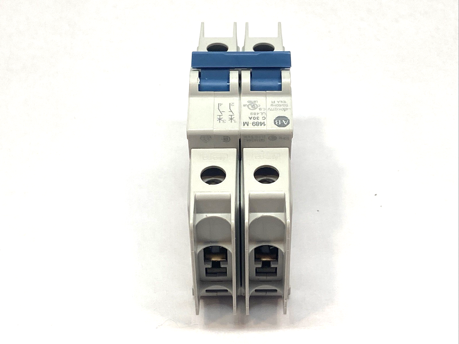 Allen Bradley 1489-M2C300 Ser. D 2 Pole Circuit Breaker ~480Y/277V 50/60Hz 30A - Maverick Industrial Sales
