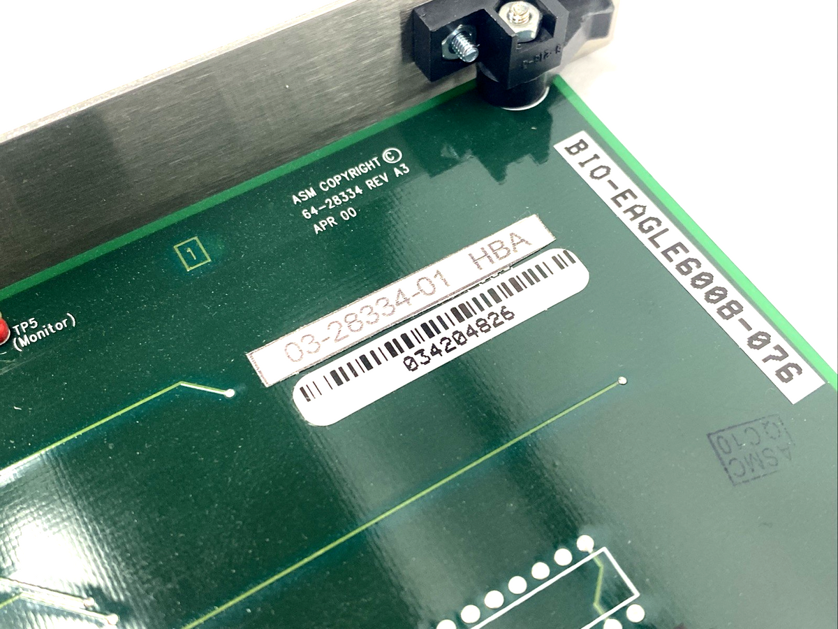 ASM 03-28334-01 HBA Bonder I/O Board For Eagle 60 BIO-EAGLE6008-076 - Maverick Industrial Sales