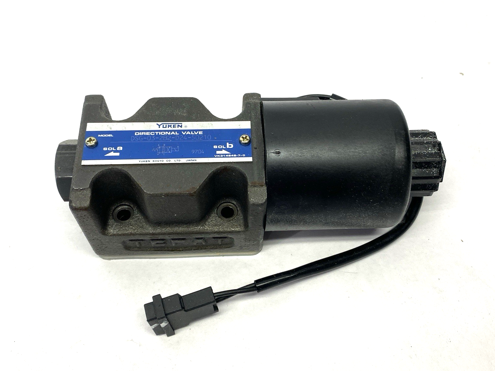 Yuken DSG-03-2B2-D24-50210 Solenoid Directional Valve - Maverick Industrial Sales