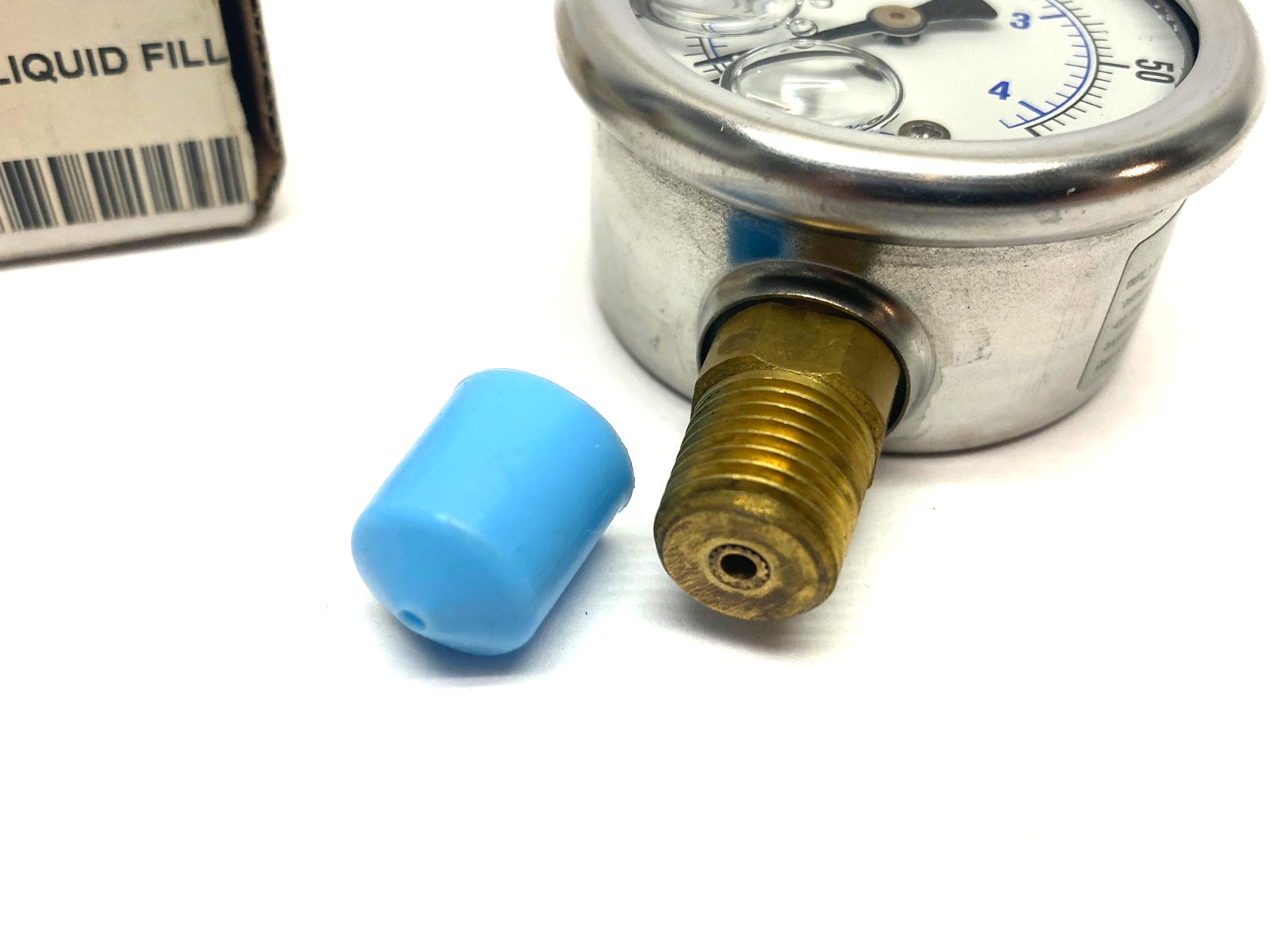 PIC Gauges 201L-204D Liquid Filled Pressure Gauge 2" 0-60psi 1/4" Bottom Port - Maverick Industrial Sales
