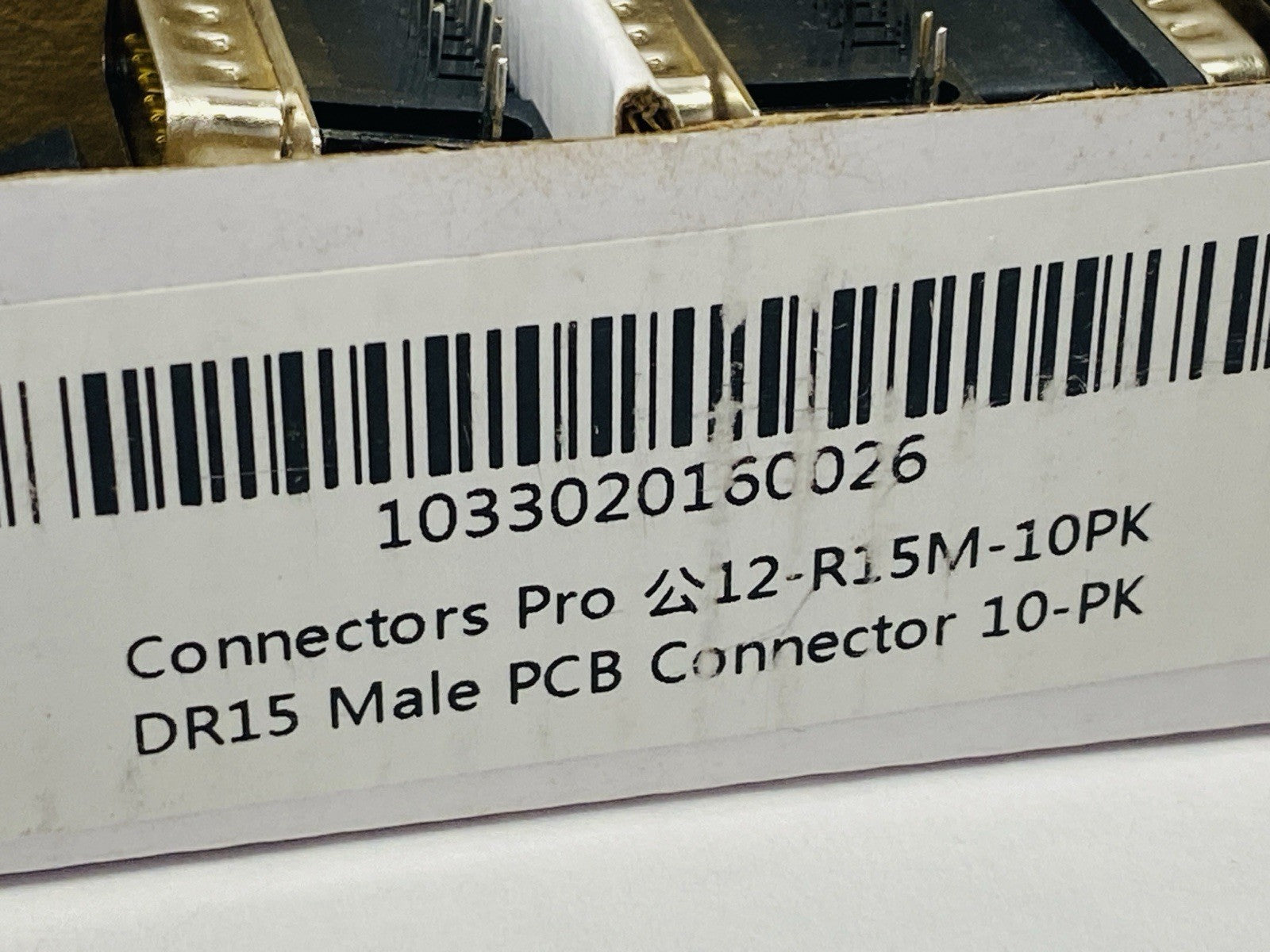 Connectors Pro 12-R15M-10PK DR15 Male PCB Connector Right Angle PACK OF 10 - Maverick Industrial Sales