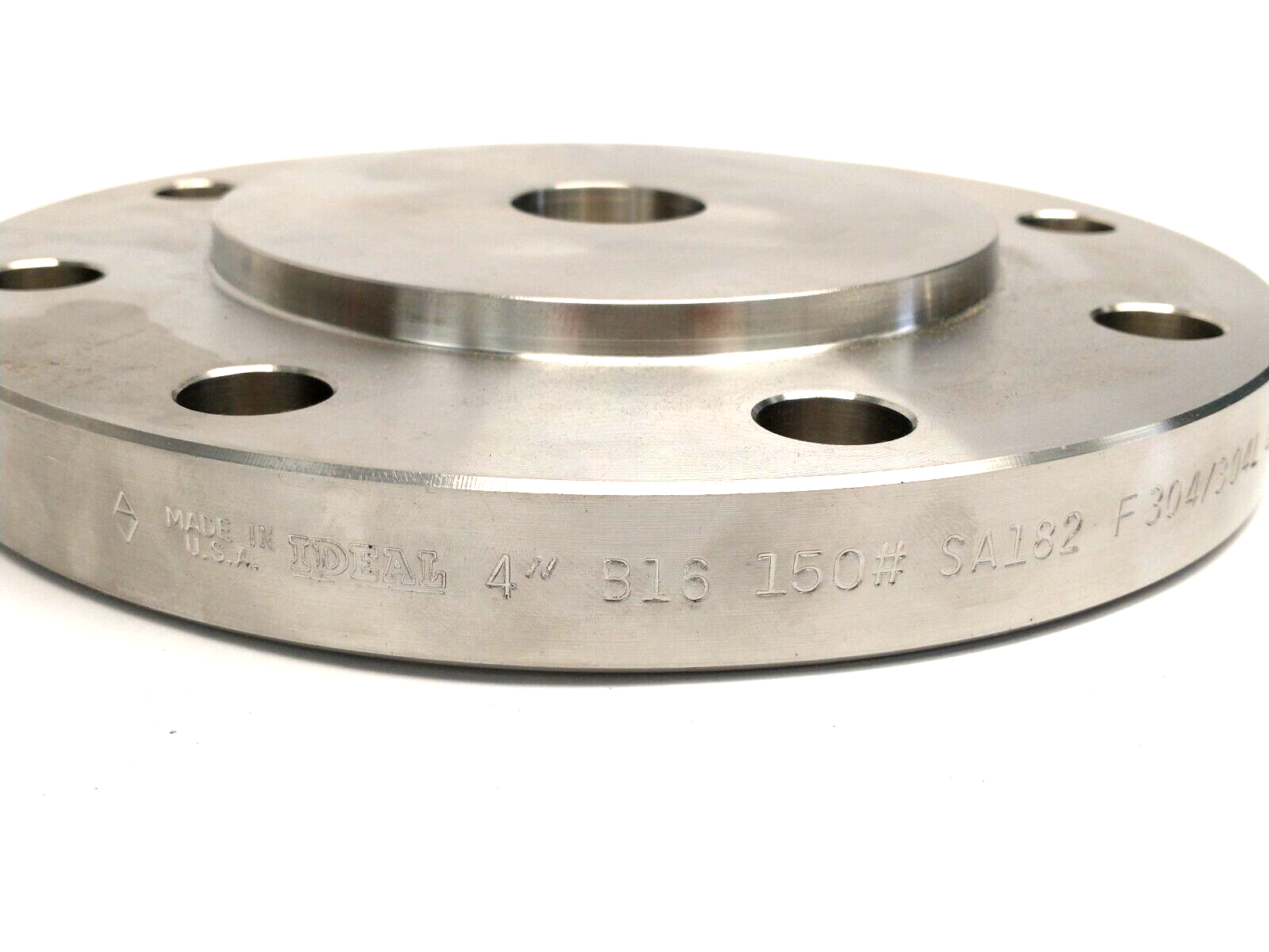 IDEAL 4" Reducing Pipe Flange RF w/ 1" Socket Weld Bore B16 150# SA182 F304/304L - Maverick Industrial Sales