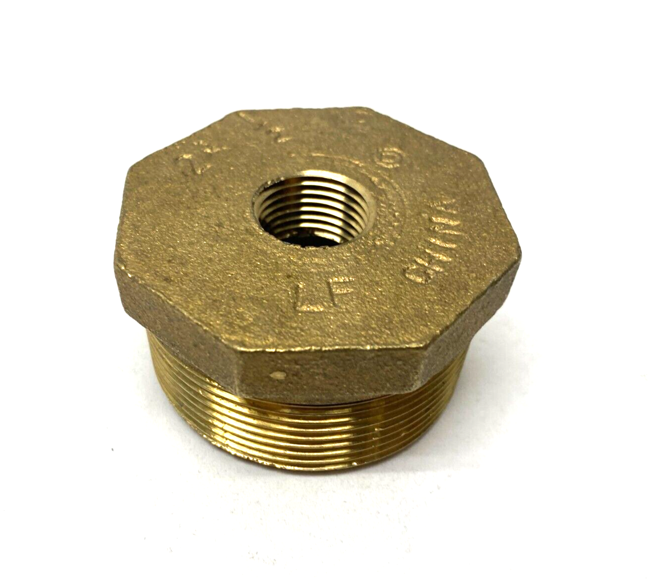 Brass Reducer Fitting 2" Male NPT to 1/2" Female NPT - Maverick Industrial Sales