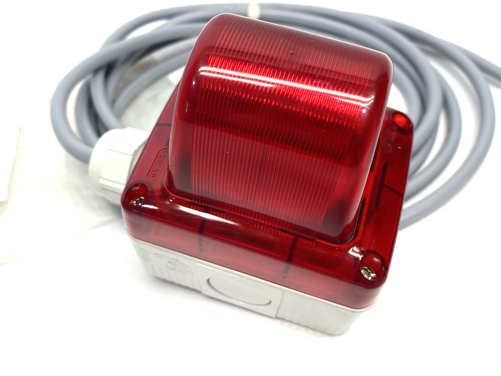Knapp IN5550169 Emergency Stop Signal Light Assembly, Red GW27 w/ Lead Cable - Maverick Industrial Sales