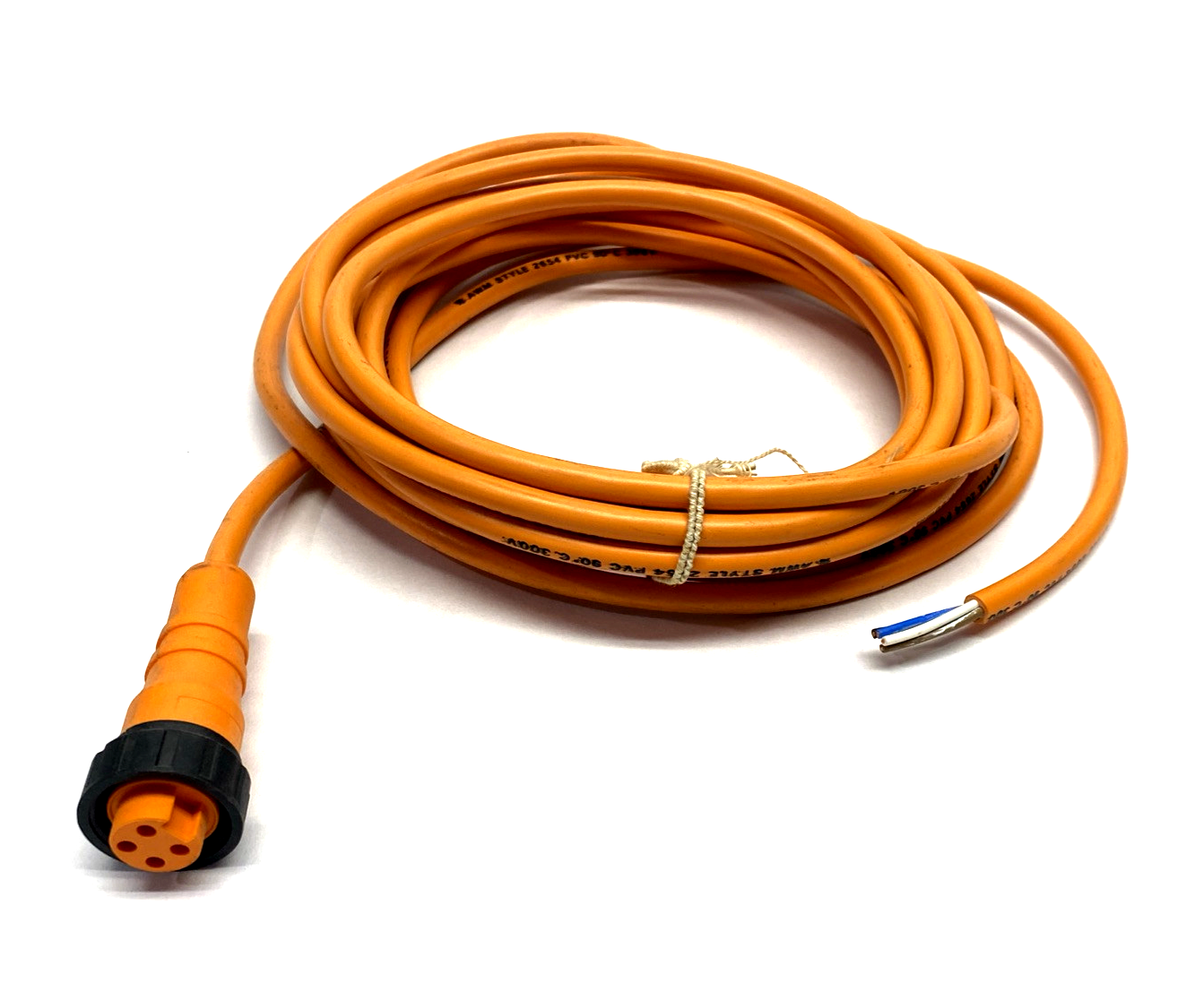 Lumberg RK 40-02/5 M 7/8" Power Single-Ended Cordset 4-Pin Female 5m 11178 - Maverick Industrial Sales