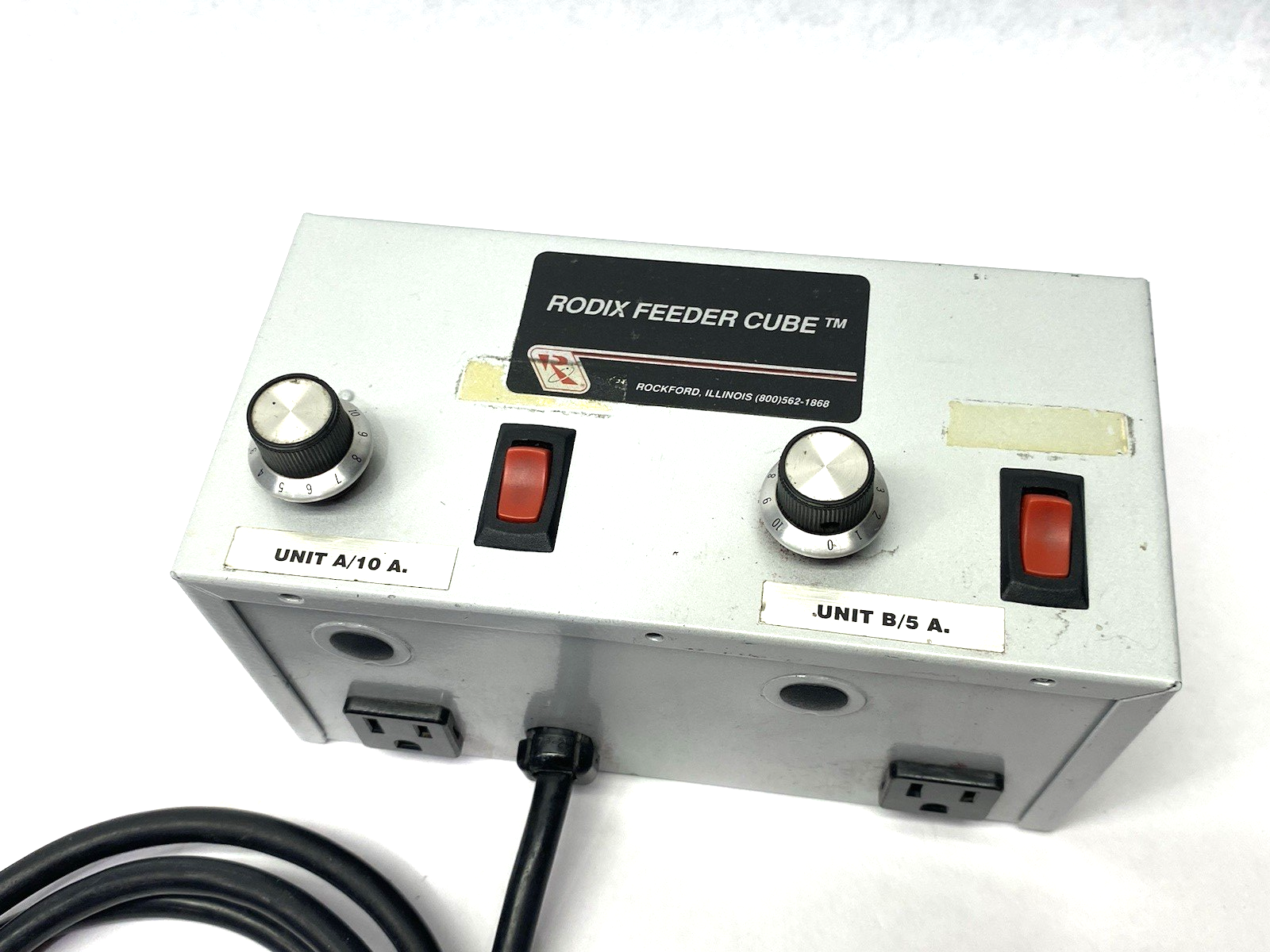 Rodix FC-42 Plus Feeder Cube Dual Control Unit 10A Unit A, 5A Unit B, 121-13 - Maverick Industrial Sales