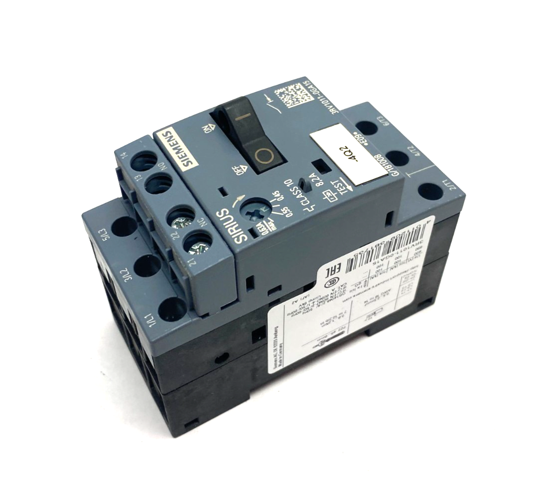 Siemens 3RV1011-0GA15 Sirius Motor Protection Circuit Breaker Class 10 - Maverick Industrial Sales