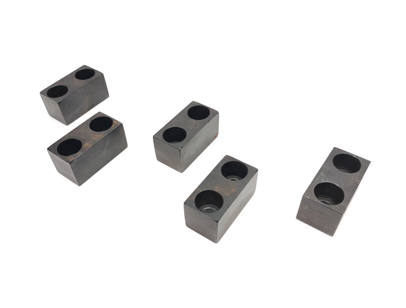 NAAMS ASF020 Flat Stop Block 2 Hole C/Bore For M10 Socket Head Screws LOT OF 5 - Maverick Industrial Sales