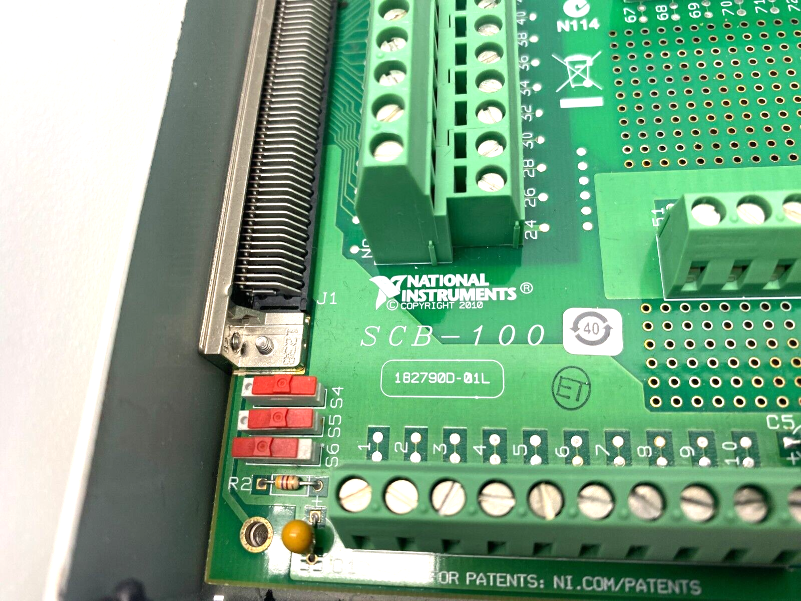 National Instruments 182788E-01L SCB-100 Shielded I/O Connector Block - Maverick Industrial Sales