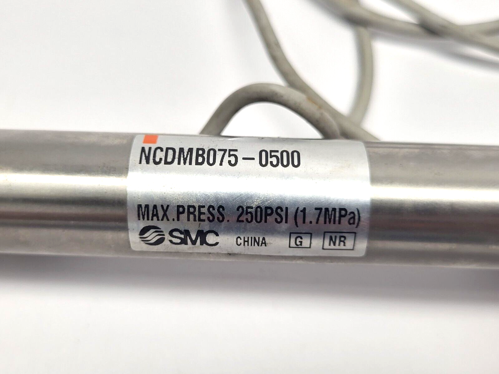 SMC NCDMB075-0500 Pneumatic Cylinder w/ SMC NJ04 Floating Joint 1/4-28UNF - Maverick Industrial Sales
