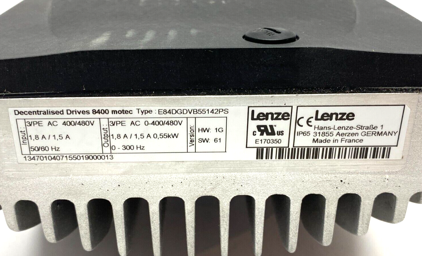 Rexroth 3842553447 Lenze E84DGDVB55142PS Frequency Inverter Decentralized Drive - Maverick Industrial Sales
