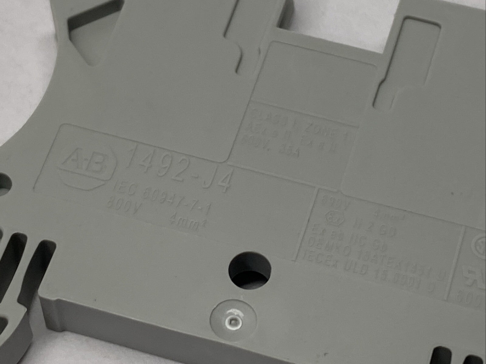 Allen Bradley 1492-J4 Terminal Block 35A 600V 4mm Feed Through Gray LOT OF 17 - Maverick Industrial Sales