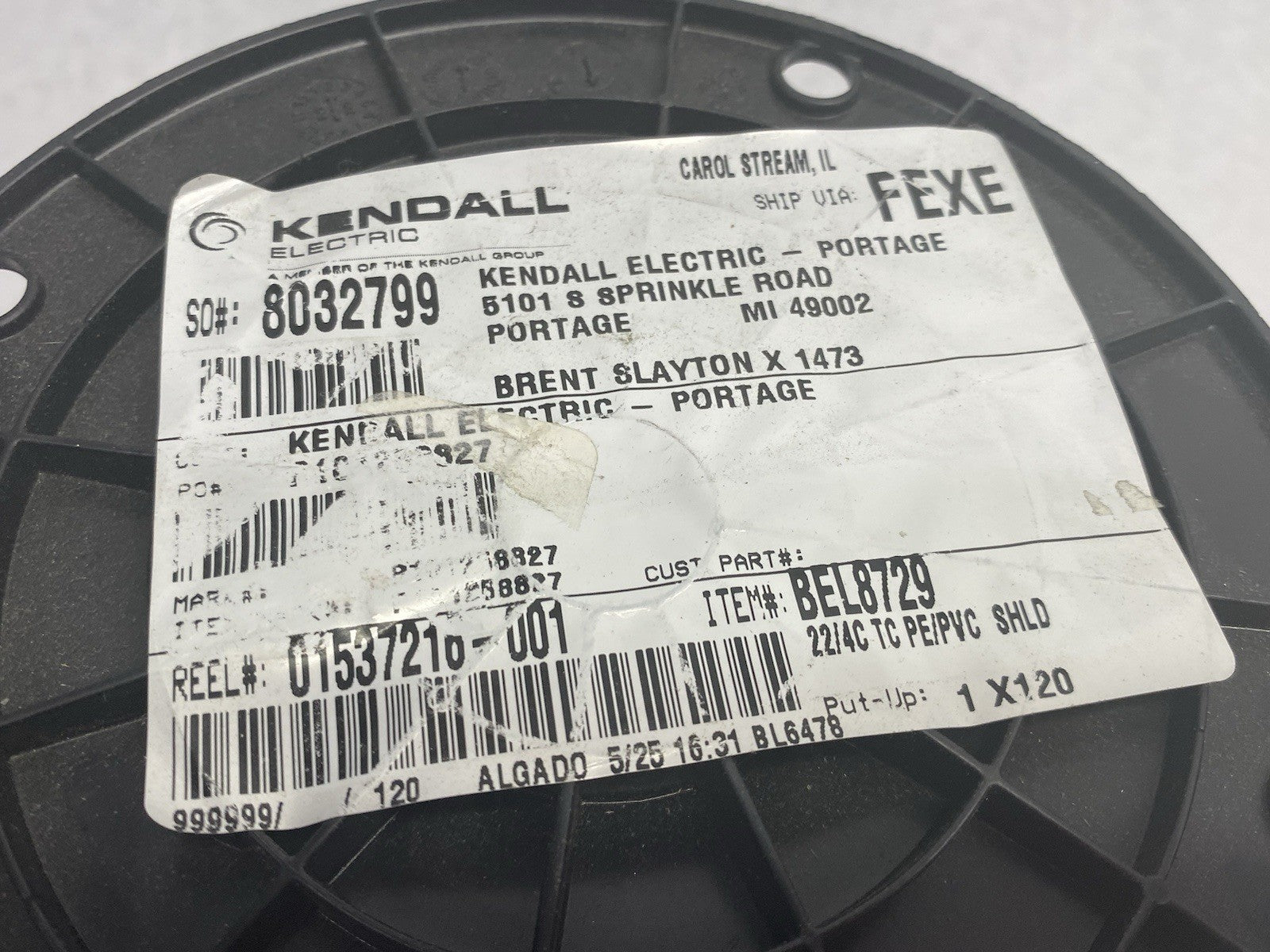 8729 | Belden Shielded Audio, Control, and Instru. Cable 22AWG 4-Cond LOT OF 120ft - New - Maverick Industrial Sales