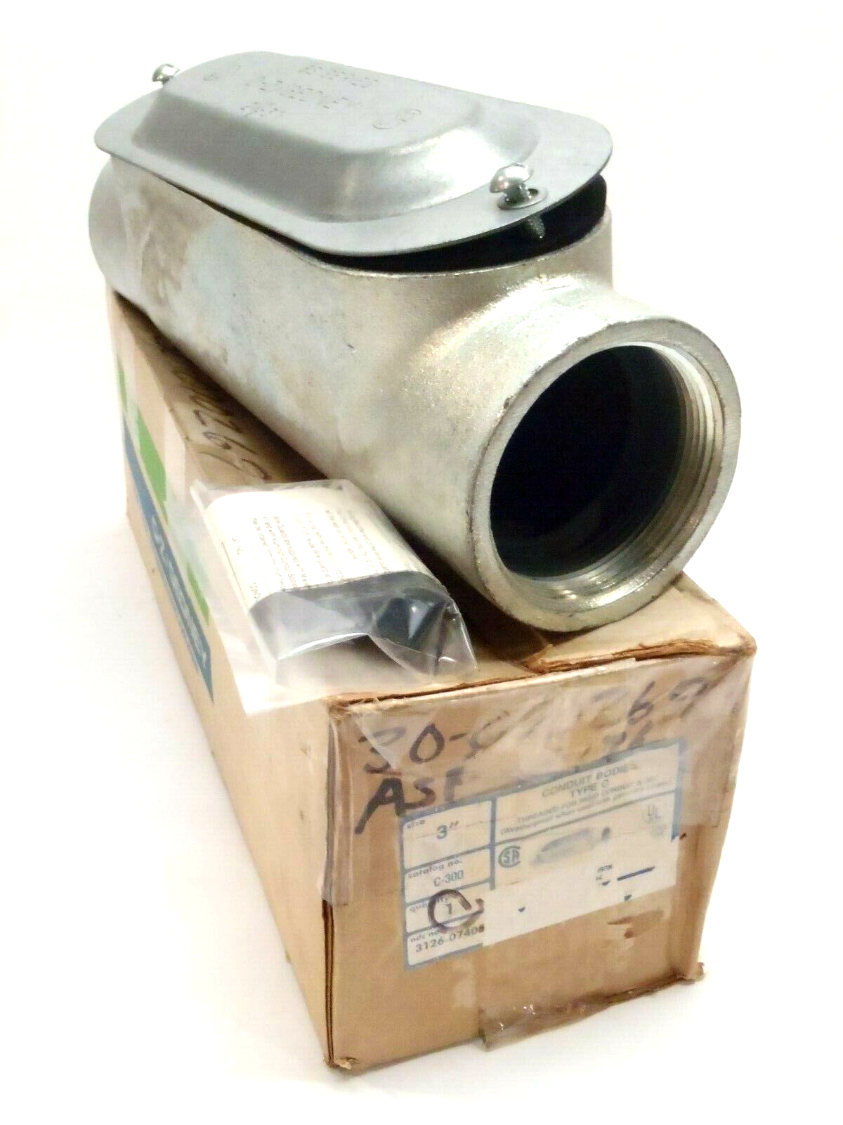 OZ Gedney C-300 Weatherproof Type C 3" Inch Conduit Outlet Body - Maverick Industrial Sales