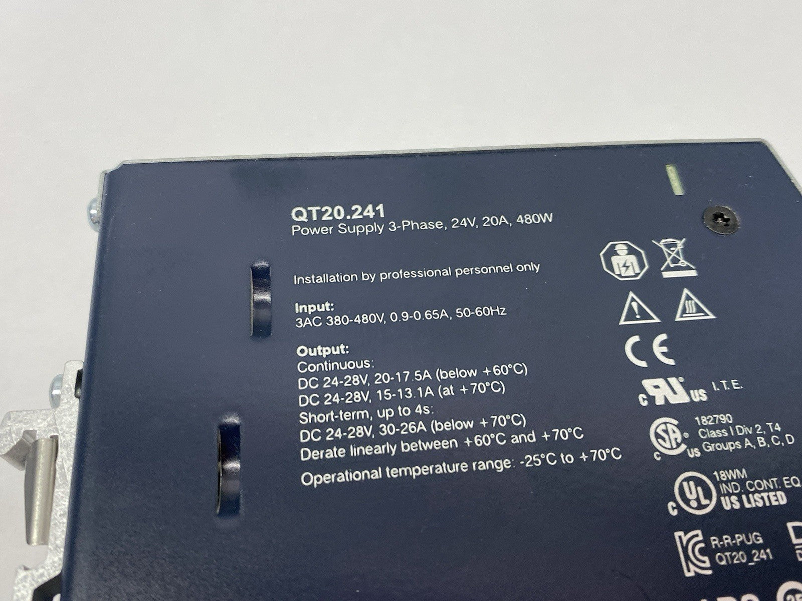 QT20.241 | Puls Dimension Power Supply 3-Phase 24V, 20A, 480W - Used - Maverick Industrial Sales