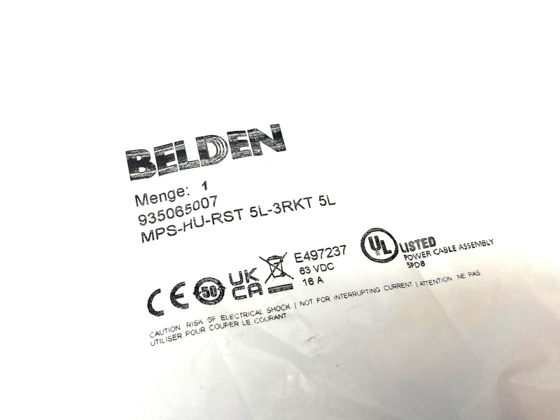 Belden MPS-HU-RST 5L-3RKT 5L Power H-Splitter M12 L-Coded 935065007 - Maverick Industrial Sales