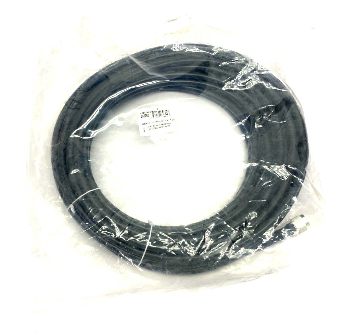 TRFC-12226-600 Jumper Cable Assembly N Male to N Male 600" Length 505963 - New - Maverick Industrial Sales