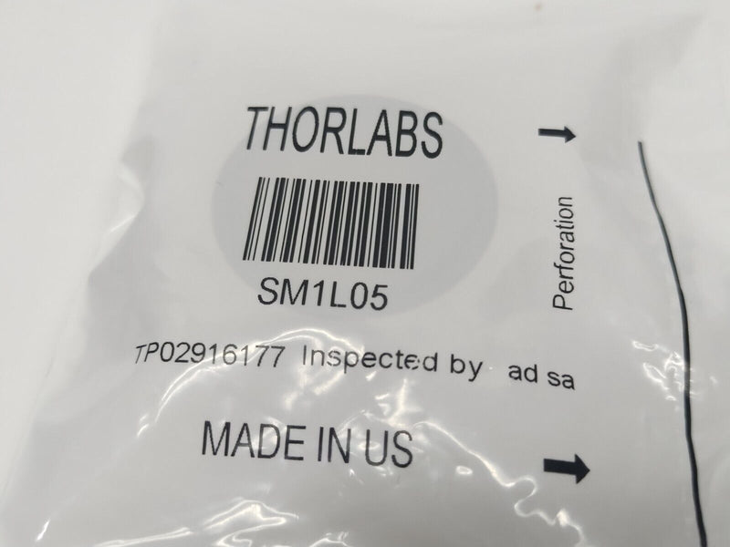 Thorlabs SM1L05 SM1 Lens Tube, 0.50" Thread Depth - Maverick Industrial Sales